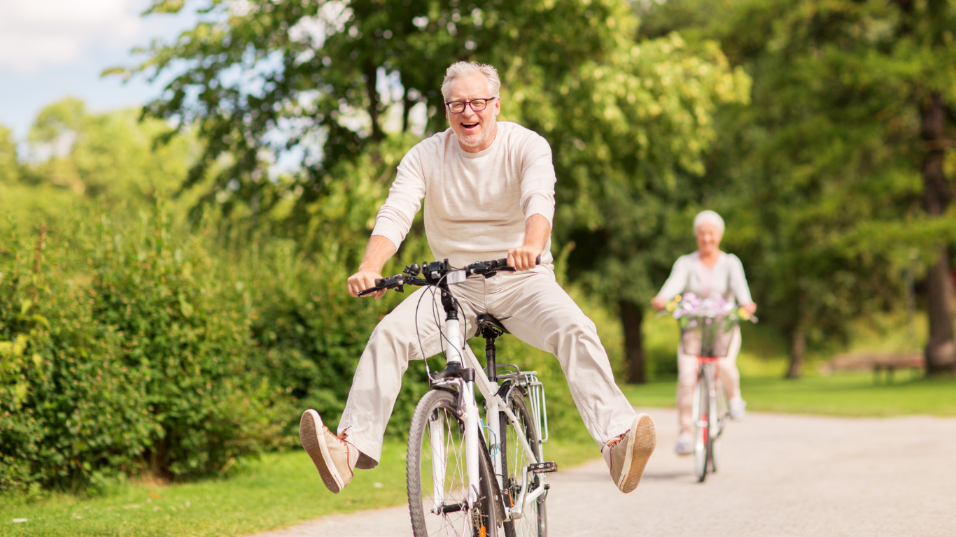 Blog Images (72) Seniors happily riding bikes